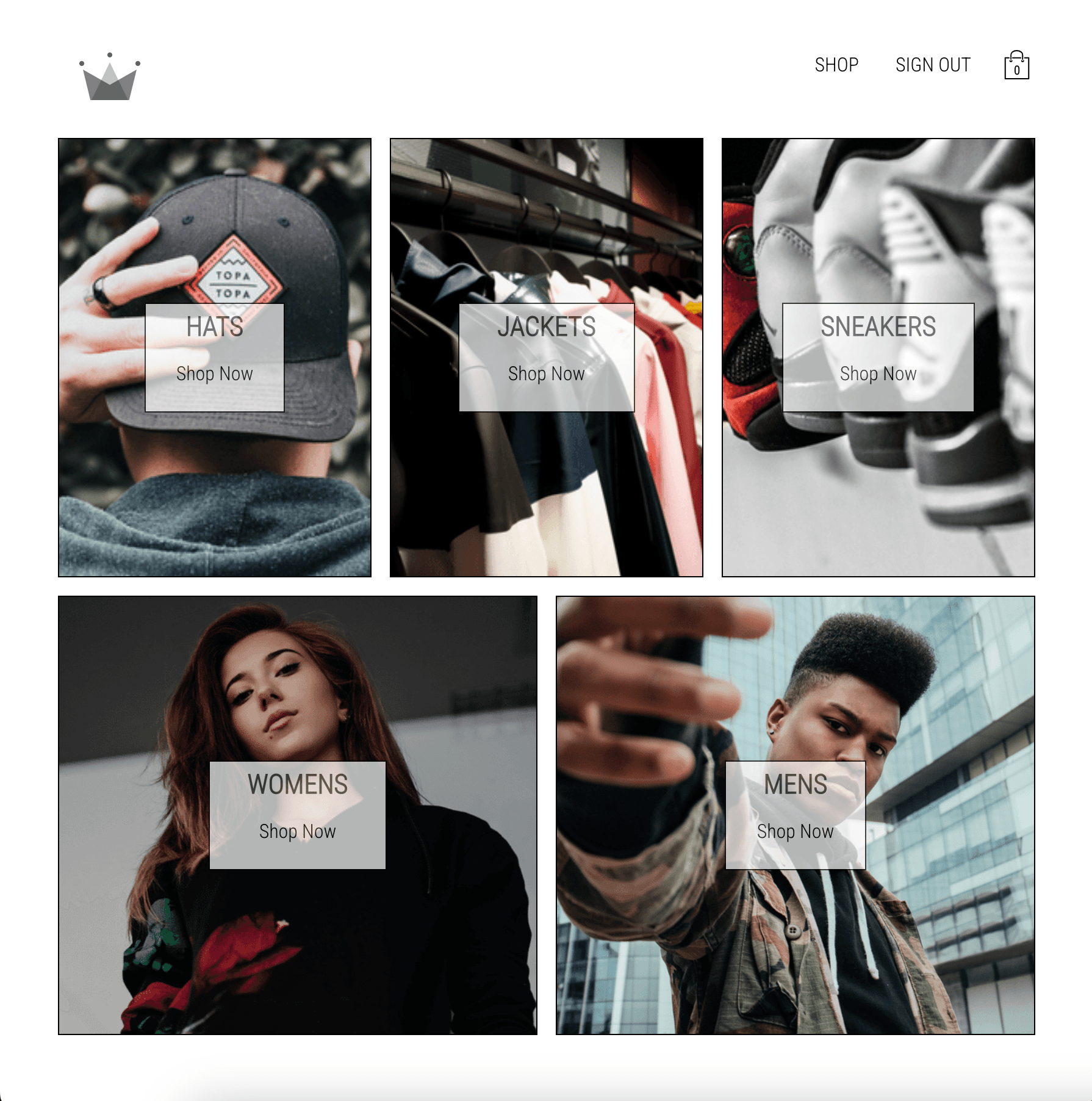Crown Clothing — screenshot